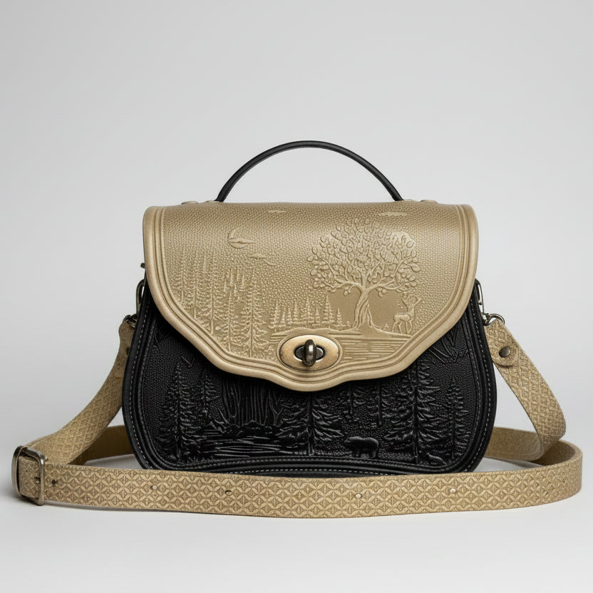 CALYPSO ivory/ dark green