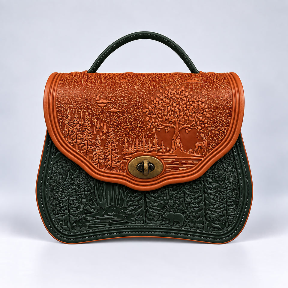 CALYPSO cognac / abyss green