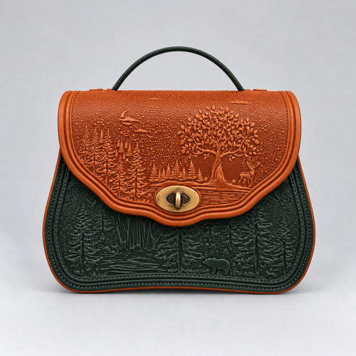 CALYPSO cognac / abyss green