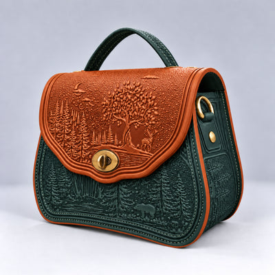 CALYPSO cognac / abyss green
