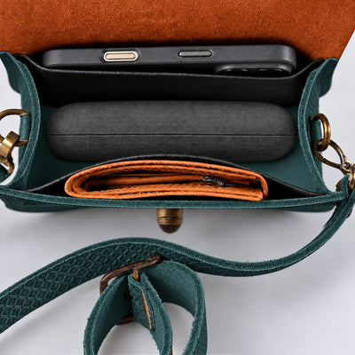 CALYPSO cognac / abyss green