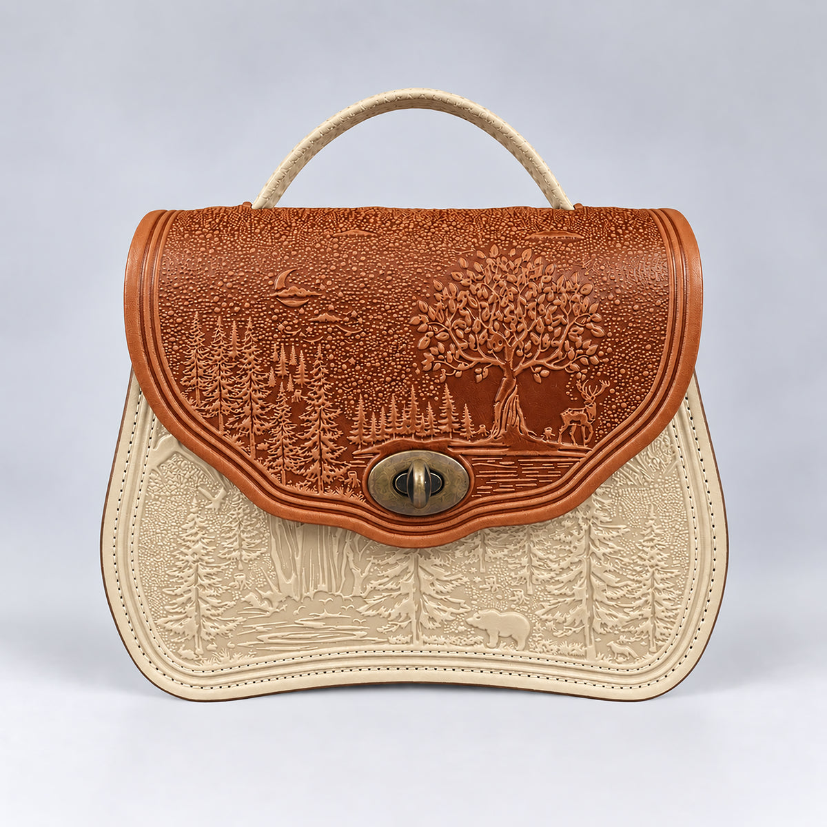 CALYPSO cognac / ivory