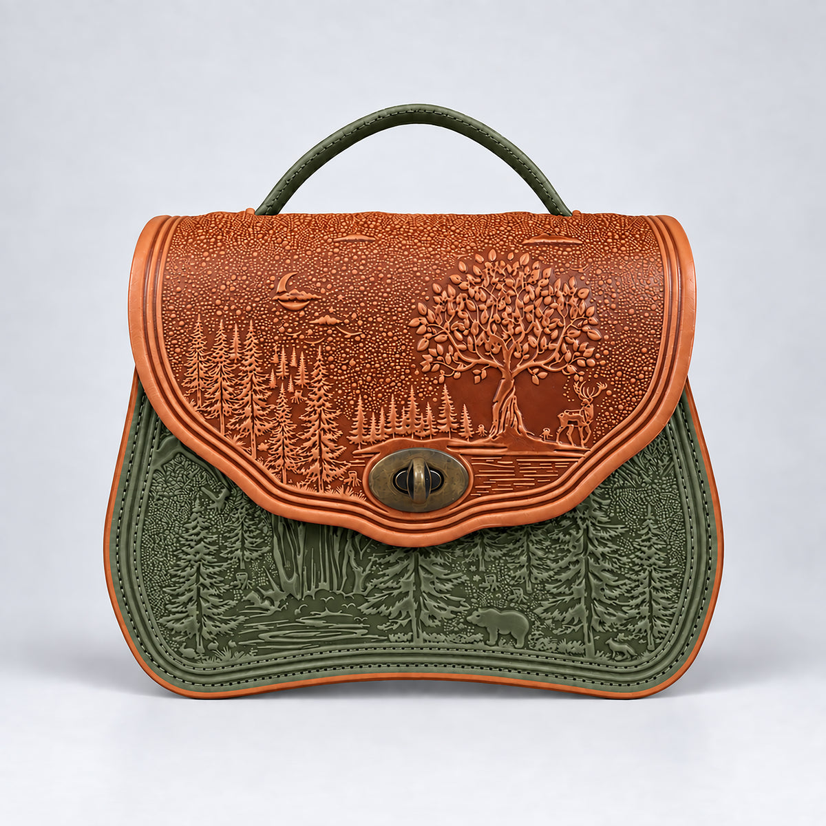 CALYPSO cognac / olive