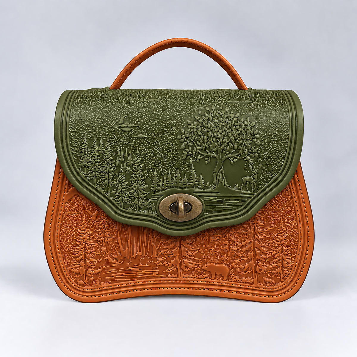 CALYPSO olive / cognac