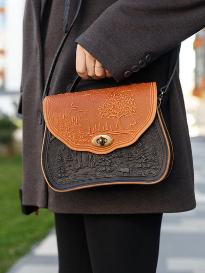 CALYPSO cognac / noir