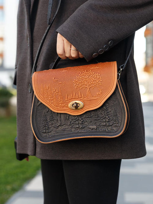 CALYPSO cognac / noir