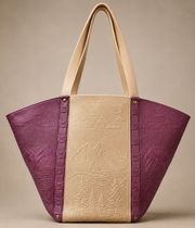 CAMELLIA ivory/purple