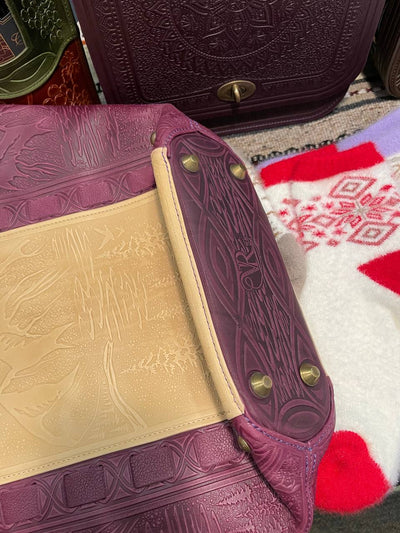 CAMELLIA ivory / mulberry