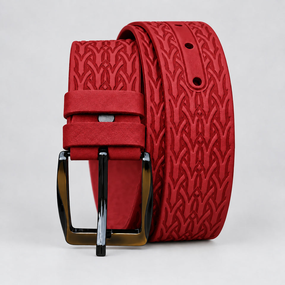 CHEVRON scarlet