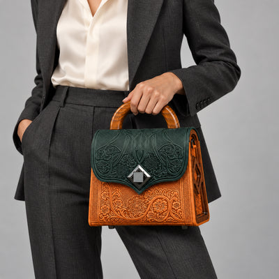 DIAMANTIS abyss green / cognac