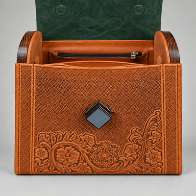 DIAMANTIS abyss green / cognac