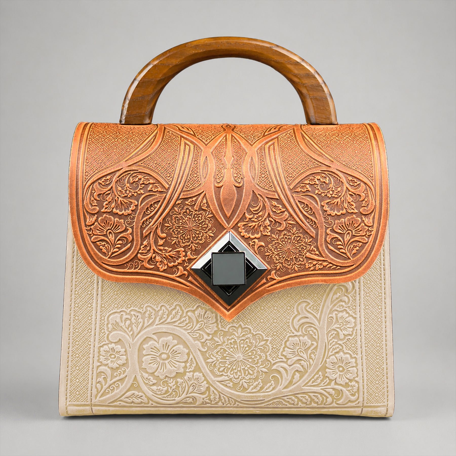 DIAMANTIS cognac / ivory