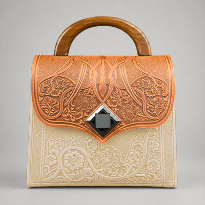 DIAMANTIS cognac / ivory