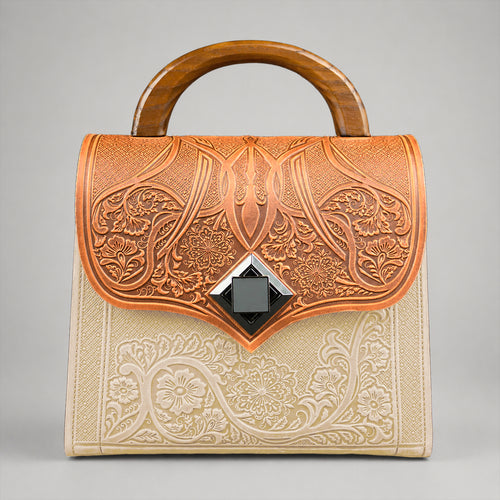 DIAMANTIS cognac / ivory