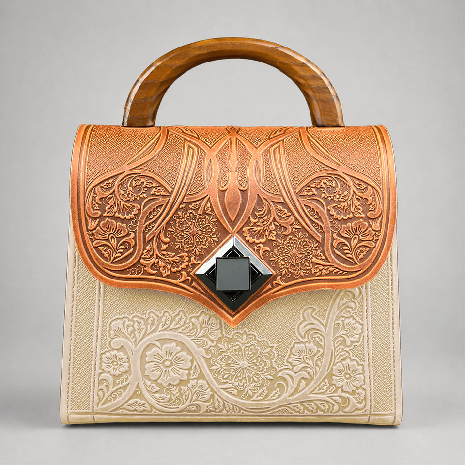 DIAMANTIS cognac / ivory