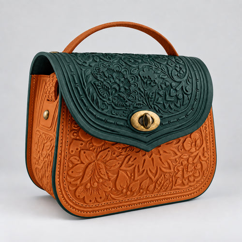 LOTUS abyss green / cognac
