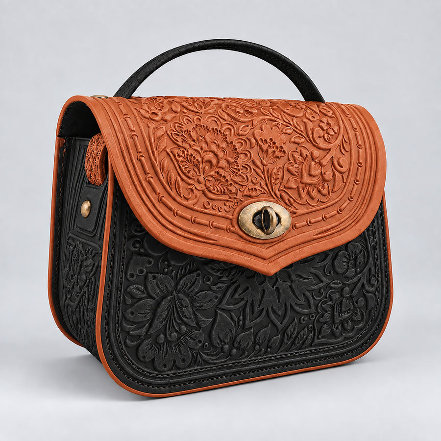 LOTUS cognac / noir