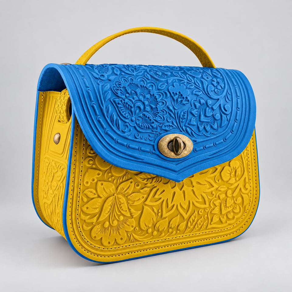 LOTUS sky blue / marigold