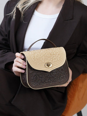 LOTUS ivory/brown