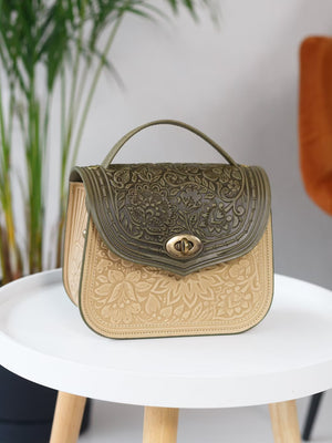 LOTUS olive/ivory