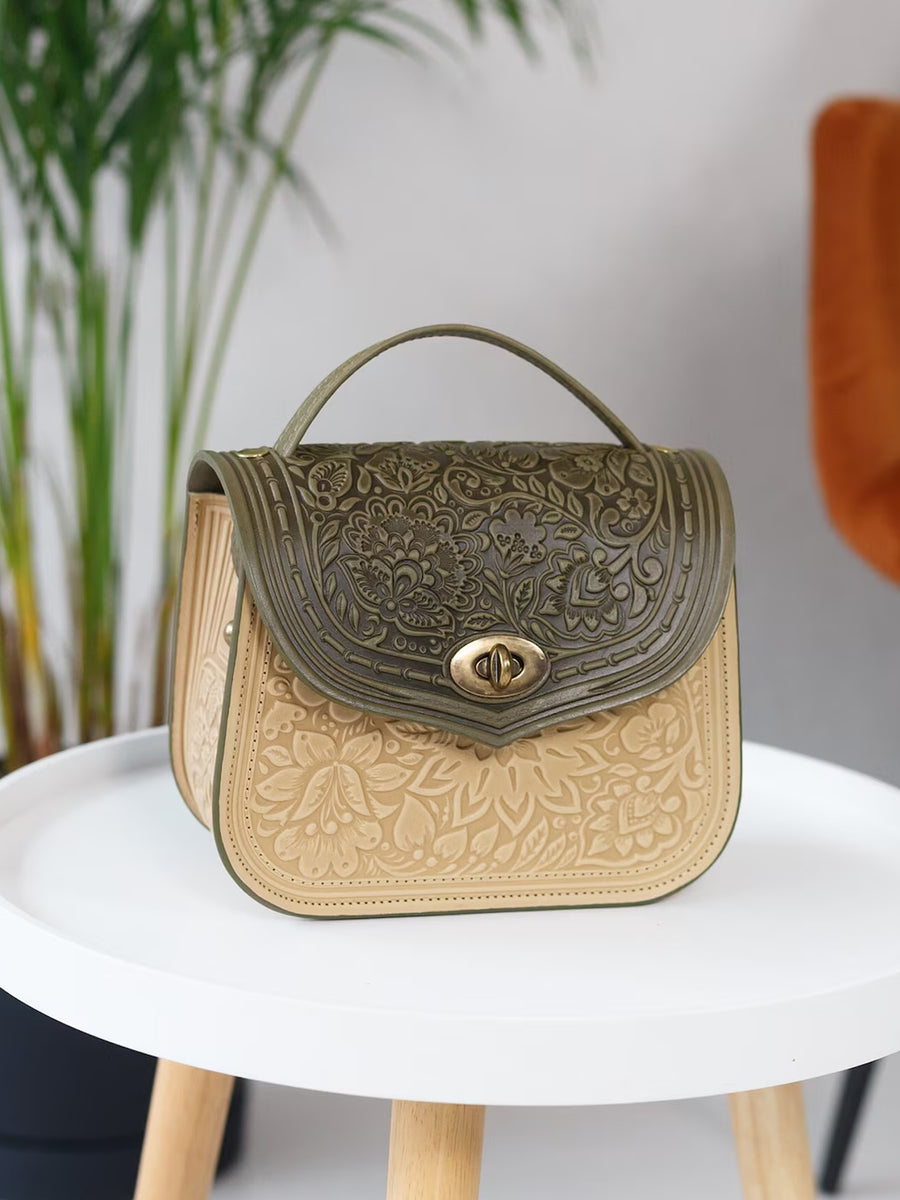 LOTUS olive/ivory