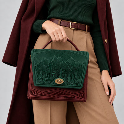 MONTIA abyss green / burgundy