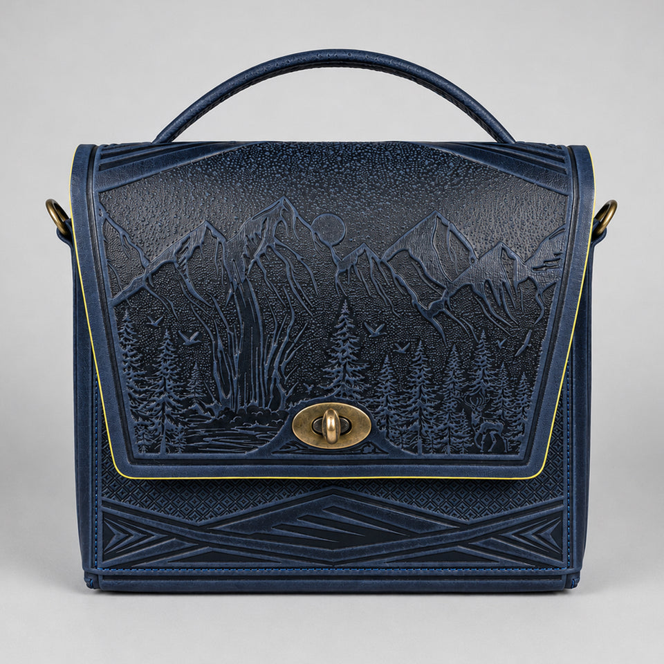 MONTIA navy / marigold halo