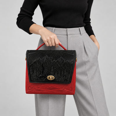 MONTIA noir / scarlet