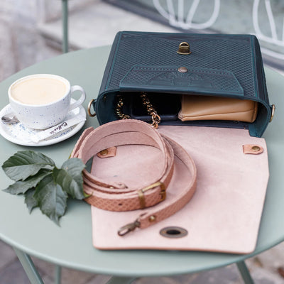 MONTIA beige / abyss green