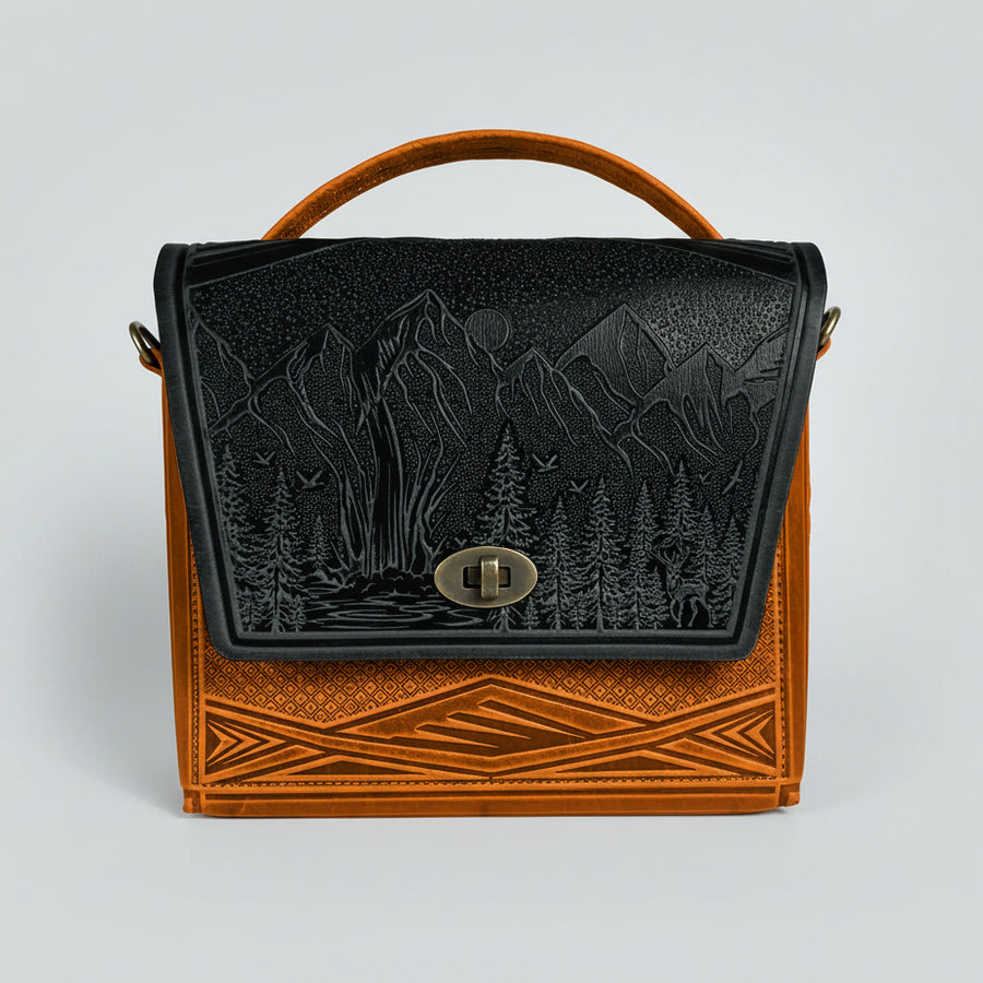 MONTIA dark green /cognac